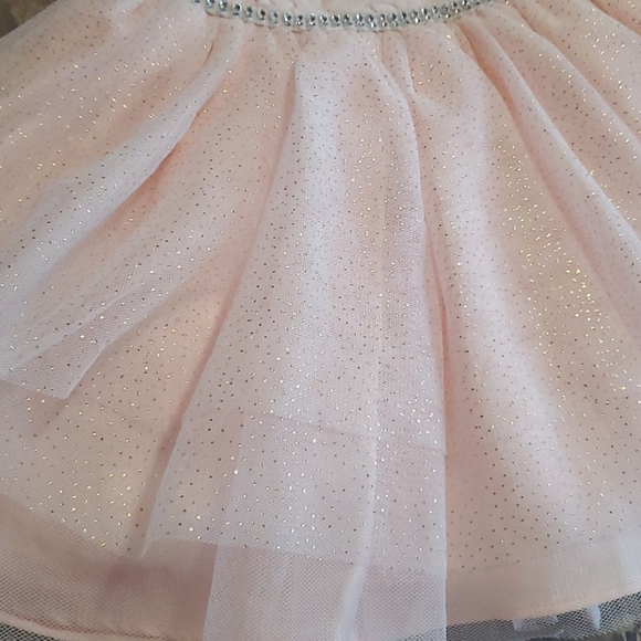 Baby girl lace orange dress - Picture 4 of 5